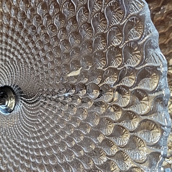 Two tiered dessert plate peacock feather pattern - Picture 5 of 5